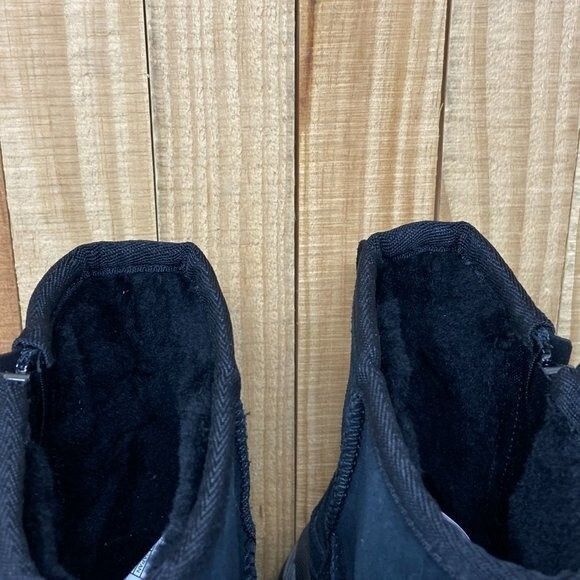 UGG CA805 Classic Weather Black Suede Waterproof Snow Boots Men's SZ 5 - Picture 3 of 11